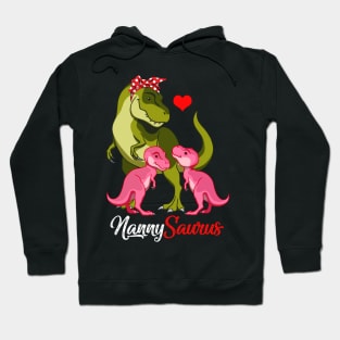 Nannysaurus T-Shirt T-rex Nanny Saurus Dinosaur Hoodie